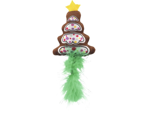 Hračka pro kočky Magic Cat Winter Tale vánoční stromeček s pírkem 15cm Hračka pro kočky ve tvaru vánočního stromku s peříčky.