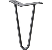 Kovová stolová noha s designem vlásenky