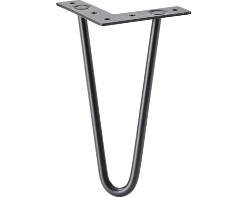 Kovová stolová noha s designem vlásenky