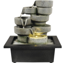 Dekorativní interiérová fontána s pěti úrovněmi a osvětlením