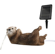 Solární fontána vydra do zahrady