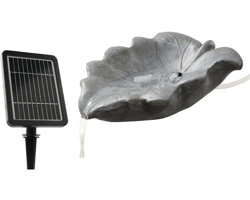 Solární fontána ve tvaru listu do zahrady