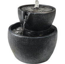 Pokojová fontána se dvěma mísami a proudem vody