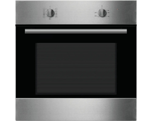 Vestavná trouba z nerezové oceli s ovládacími knoflíky