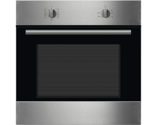 Vestavná trouba z nerezové oceli s regulátorem teploty a voličem funkcí