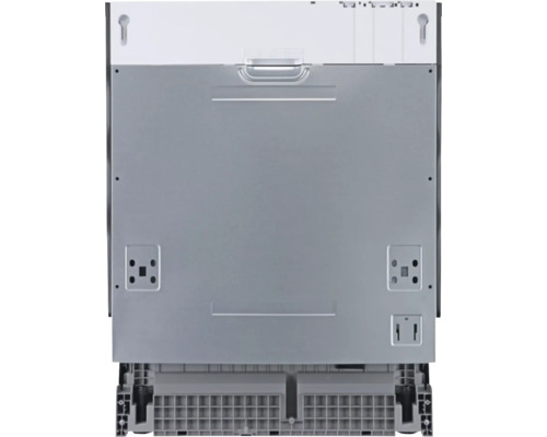 Pohled zezadu na myčku nádobí pro informace o přípojkách a instalaci.