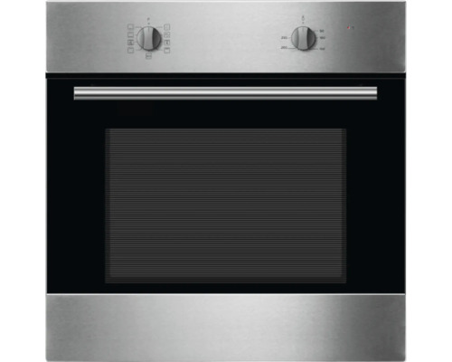 Vestavná trouba z nerezové oceli s regulátorem teploty a voličem funkcí