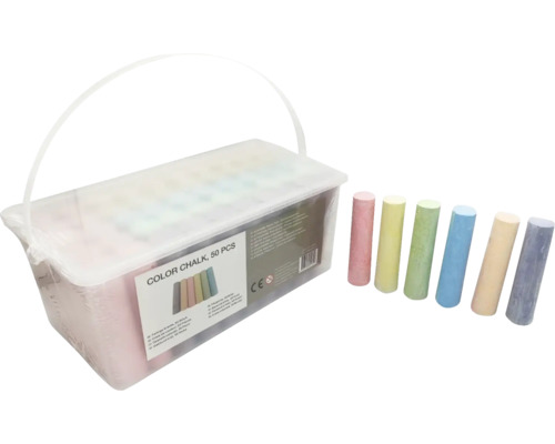 Krabice kříd s 50 kusy pouliční křídy