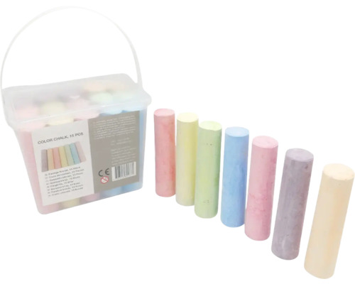 Kbelík s 15 kusy barevné křídy