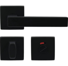 Černá WC sada s otočným zámkem