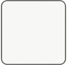 Čtvercový tvar se zaoblenými rohy