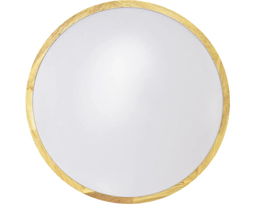 LED stropní svítidlo Eurakles NATURAL RC 48 W 3360/5280 lm 3000-6500K bílé/dub s dálkovým ovládáním Kulaté stropní svítidlo s dřevěným rámem