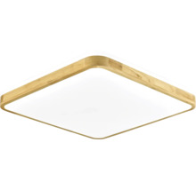 Čtvercové stropní svítidlo s dřevěným rámem