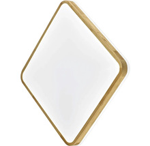 Čtvercové LED stropní svítidlo s dřevěným rámem