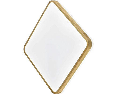 Čtvercové LED stropní svítidlo s dřevěným rámem