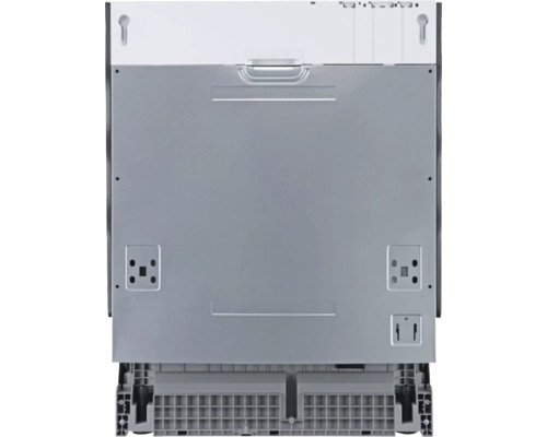 Pohled zezadu na myčku s nastavitelnými nožičkami