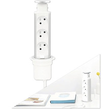 Zapuštěná zásuvková lišta na stůl