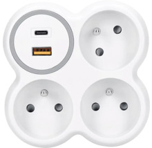 Rozbočka se zásuvkami USB a USB-C