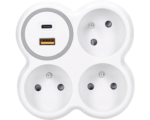 Rozbočka se zásuvkami USB a USB-C