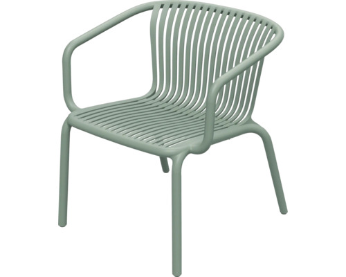 Zahradní židle s područkami, z kovu