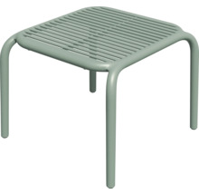 Čtvercová kovová stolička s lamelovým sedákem