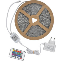 LED pásek na cívce s dálkovým ovládáním a napájecím zdrojem