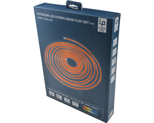 Balení Lumak Pro LED Neon Flex Stripe pro venkovní použití, 10 metrů