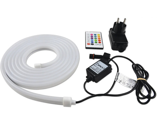LED světelný had s dálkovým ovládáním a napájecím konektorem