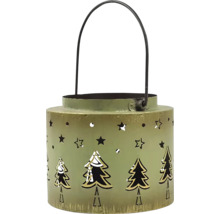 Dekorativní lucerna s motivy hvězd a vánočních stromků
