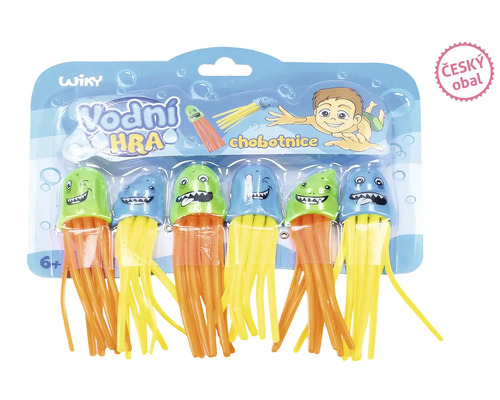 Wiky vodní hračka chobotnice, sada šesti chobotnic pro potápění