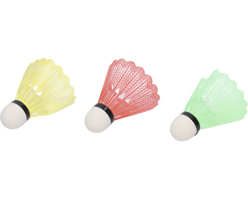 Košíčky na badminton barevné 3 ks Tři badmintonové míčky