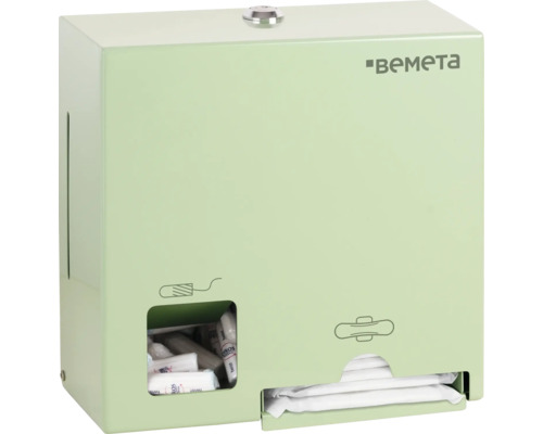 Zásobník Bemeta na tampony a vložky, zelená 101403279 Zásobník hygienických potřeb pro dámské hygienické potřeby značky Bemeta