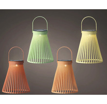 Čtyři bambusové solární lampy s rukojetí