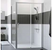 Sprchový kout s posuvnými dveřmi v moderní koupelně