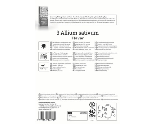 Informace o pěstování a vlastnostech Allium sativum