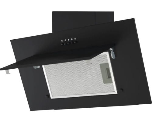 Odsavač par pro kuchyni s otevřenou klapkou