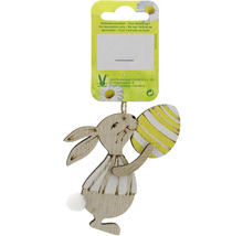 Závěsná dekorace zajíček s velikonočním vajíčkem