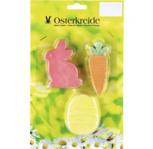 Sada velikonočních kříd s tvary zajíce, mrkve a vejce