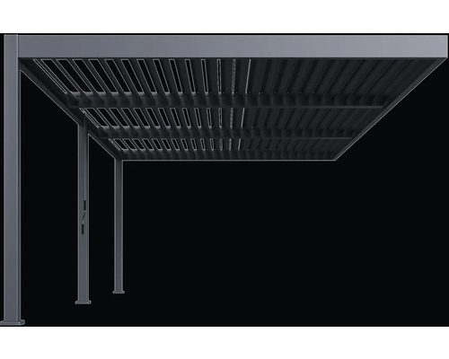 Pergola s lamelovou střechou