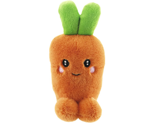 Plyšová mrkev 15 cm oranžová Plyšová mrkev s obličejem