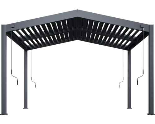 Pergola s nastavitelnými lamelami do zahrady