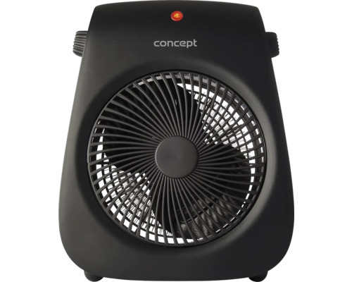 Černý topný ventilátor od Concept