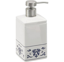 Dávkovač mýdla s květinovým vzorem a nerezovou pumpou