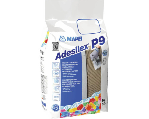 Lepidlo na obklady a dlažbu MAPEI Adesilex P9 C2TE 5 kg bílé Sáček s lepidlem na obklady Mapei Adesilex P9