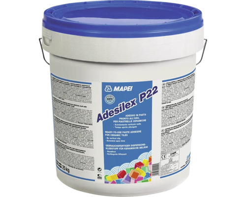 Logo Mapei Adesilex P22 disperzní lepidlo připravené k použití pro keramické obklady ve vědru