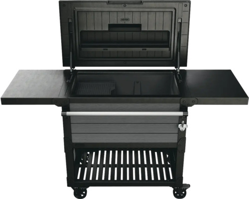 Venkovní kuchyně Meteore s otevřeným krytem a dvěma úložnými policemi