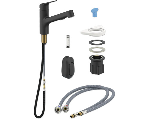 Kuchyňská baterie s příslušenstvím pro instalaci