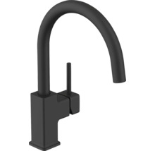 Černá kuchyňská baterie s vysokým výtokem