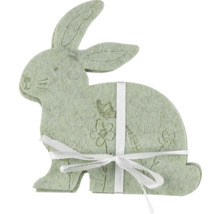 Dekorační zajíček z plsti se stuhou pro velikonoční dekoraci