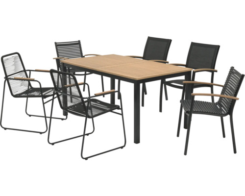 Zahradní stůl se šesti zahradními židlemi